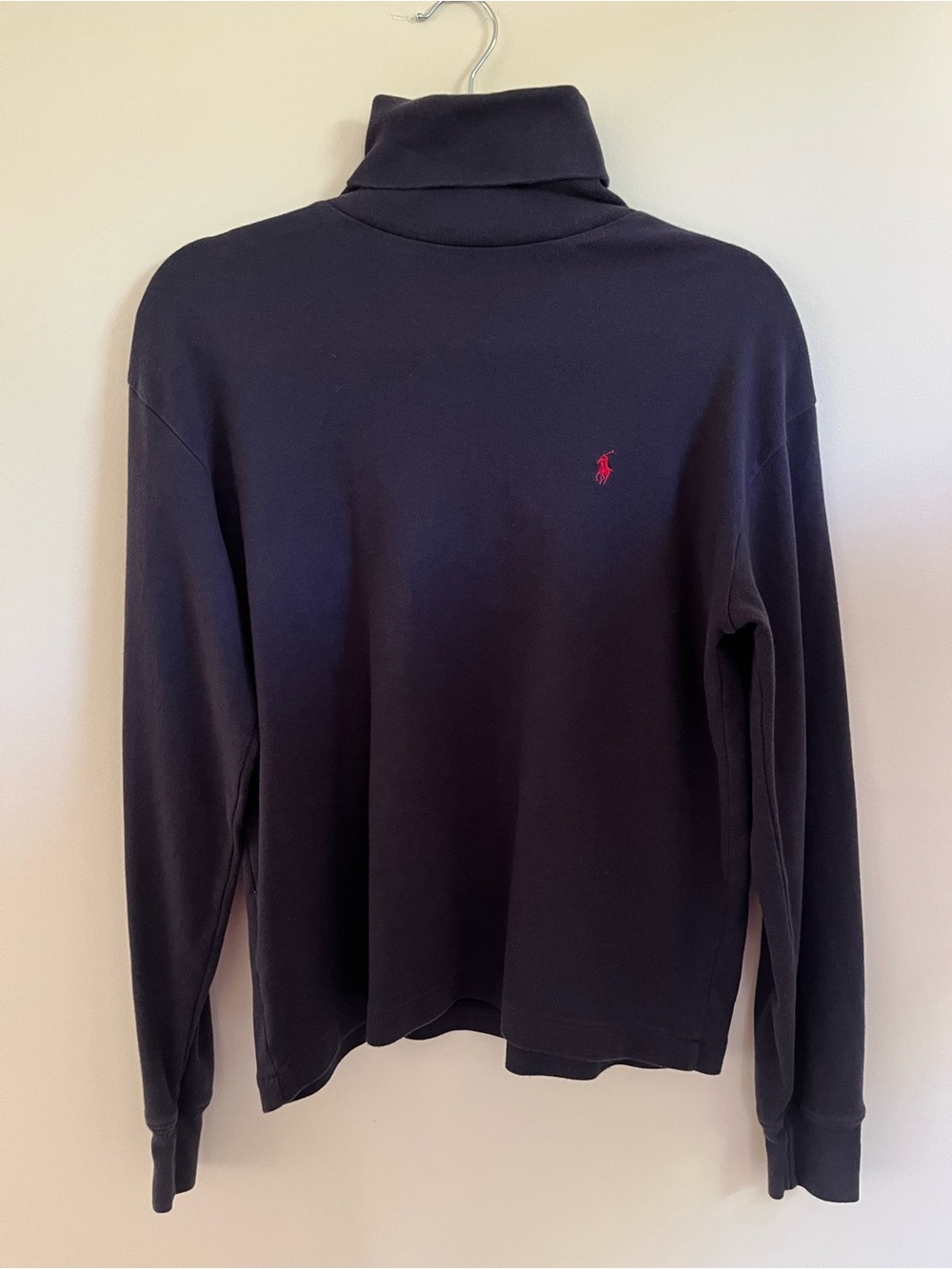Vintage Polo Sport by Ralph Lauren Navy Turtleneck Shirt with Red Pony